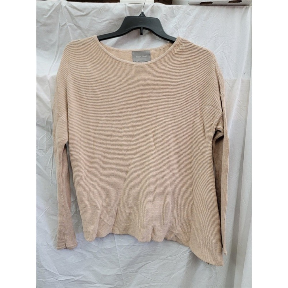 NWOT August 1 Eight M Cashmere Camel Tan Sweater Tunic Asymmetric Hem 121933